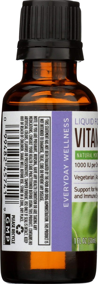 Whole Foods Market, Liquid Vitamin D-3, Mint Flavor, 1 oz