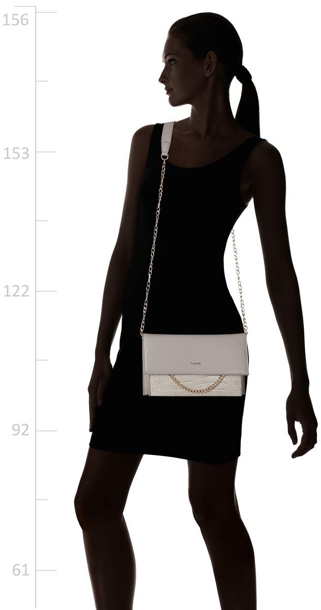 Flavia Women's Clutch (Grey)