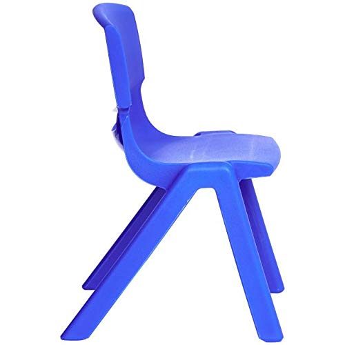 Amazonbasics 12" School Stack Resin Chair,Blue, 6 Pack