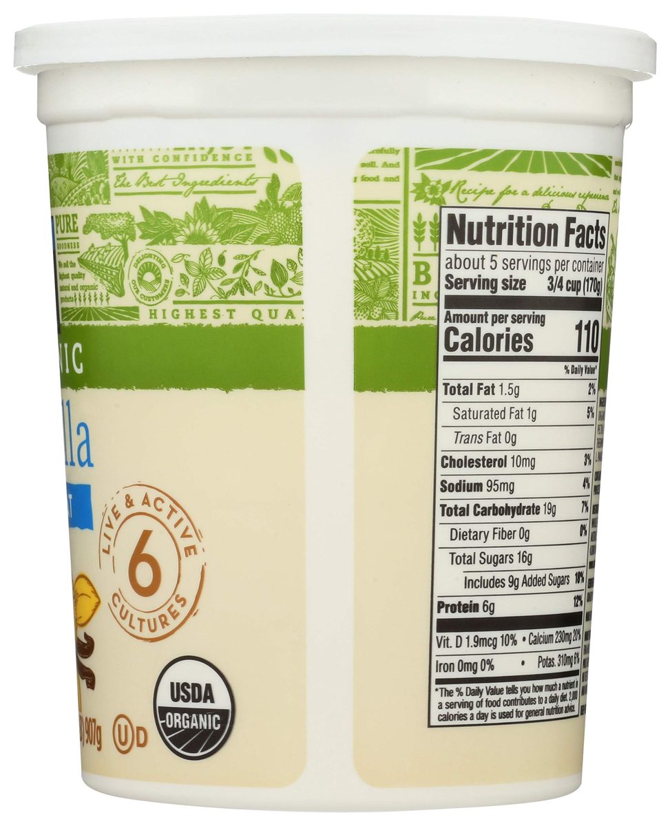 365 Everyday Value, Organic Low Fat Yogurt, Vanilla, 32 oz
