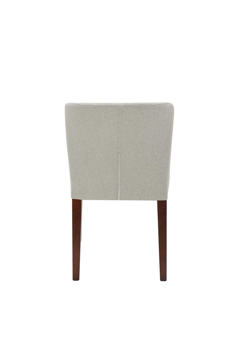 Amazon Brand – Rivet Eli Modern Curved-Back Dining Chair, Set of 2, 19.3"W, Silver