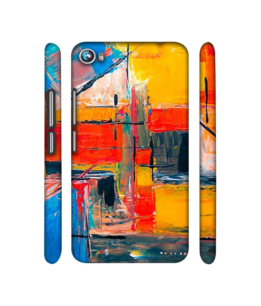 Amazon Brand - Solimo Designer Multicolor Squre Blocks 3D Printed Hard Back Case Mobile Cover for Micromax Canvas Fire 4 A107