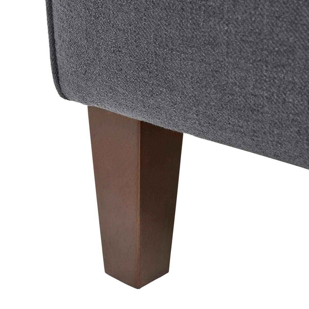 Amazon Brand – Stone & Beam Sascha Removable Cushion Wingback Accent Chair, 34.6"W, Deep Grey