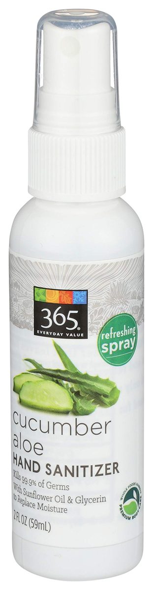 365 Everyday Value, Hand Sanitizer Spray, Cucumber Aloe, 2 fl oz