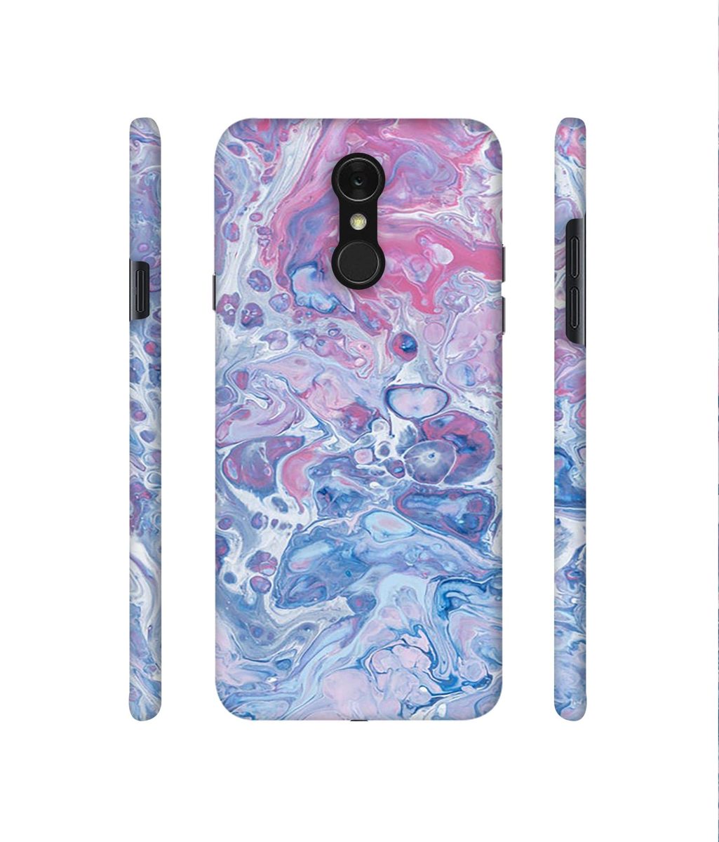 Amazon Brand - Solimo Designer Oil Paint on Marble 3D Printed Hard Back Case Mobile Cover for LG Q7