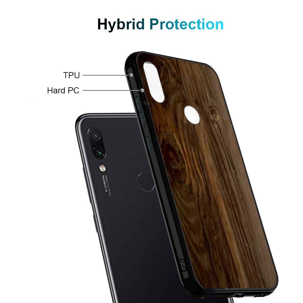 Amazon Brand - Solimo Designer Wooden Texture Printed Hard Back Case Mobile Cover for Redmi Note 7 Pro & Redmi Note 7
