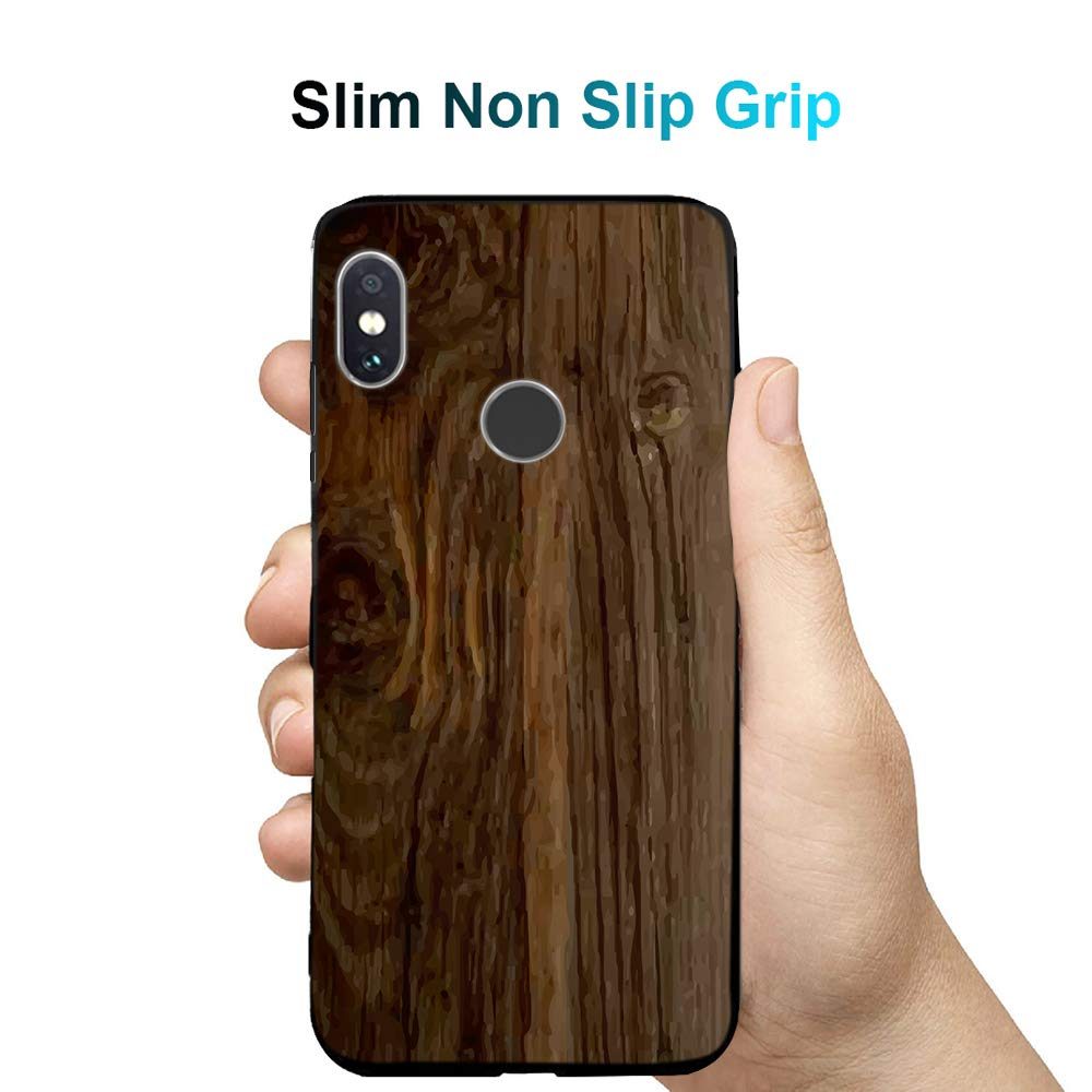 Amazon Brand - Solimo Designer Wooden Texture Printed Hard Back Case Mobile Cover for Redmi Note 6 Pro