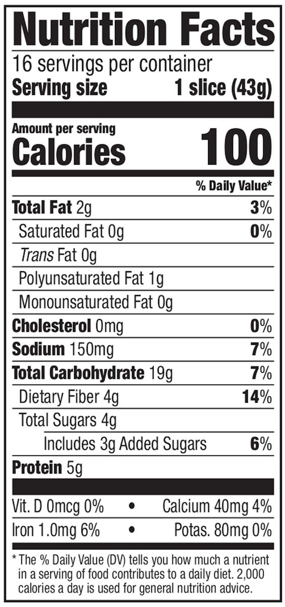 Happy Belly Multigrain Bread, 24 oz