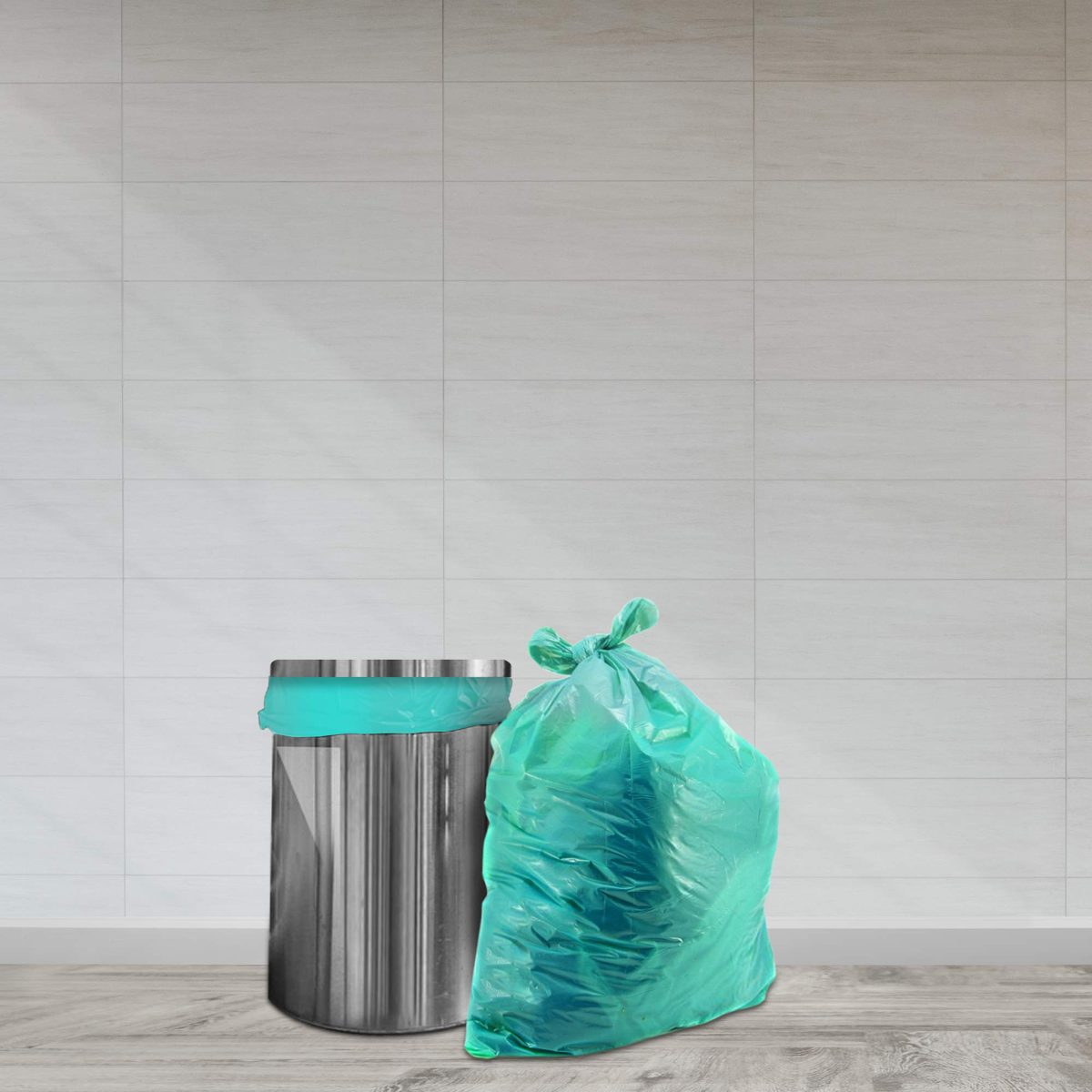 Amazon Brand - Presto! 100% Compostable Eco-friendly Garbage Bags, Large (24 x 32 inches) - 10 bags/roll (Pack of 3)