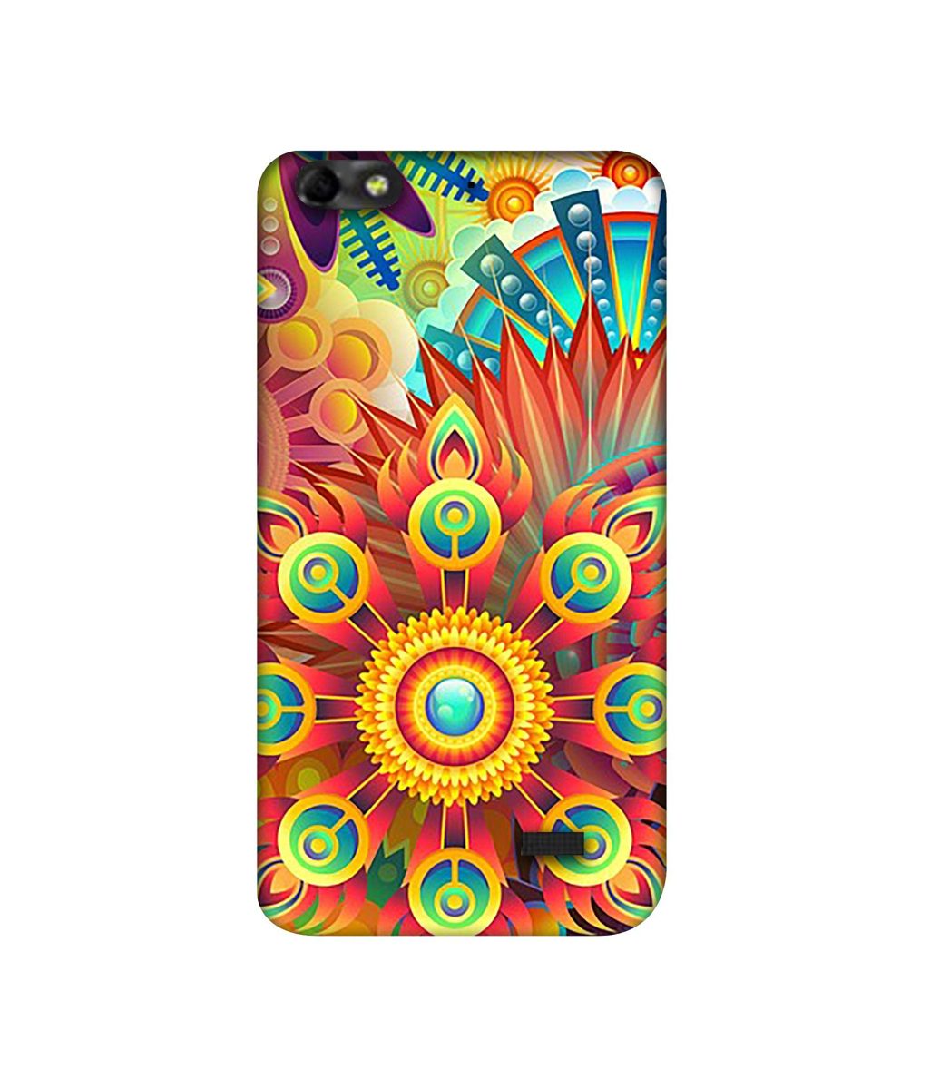 Amazon Brand - Solimo Designer Rangoli 3D Printed Hard Back Case Mobile Cover for Huawei Honor 4C