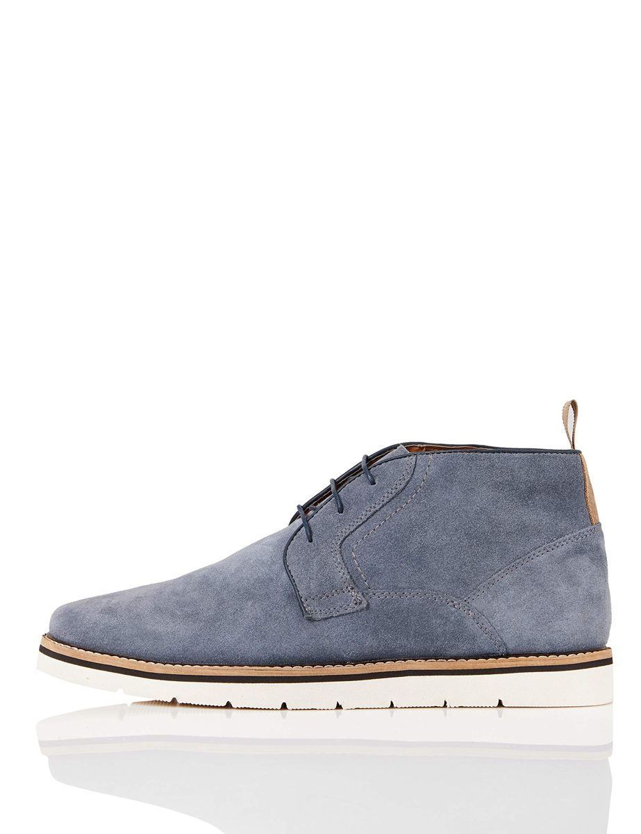 find. Men's Sports Sole Chukka Boots, Blau (Jeans Blue), 12 UK