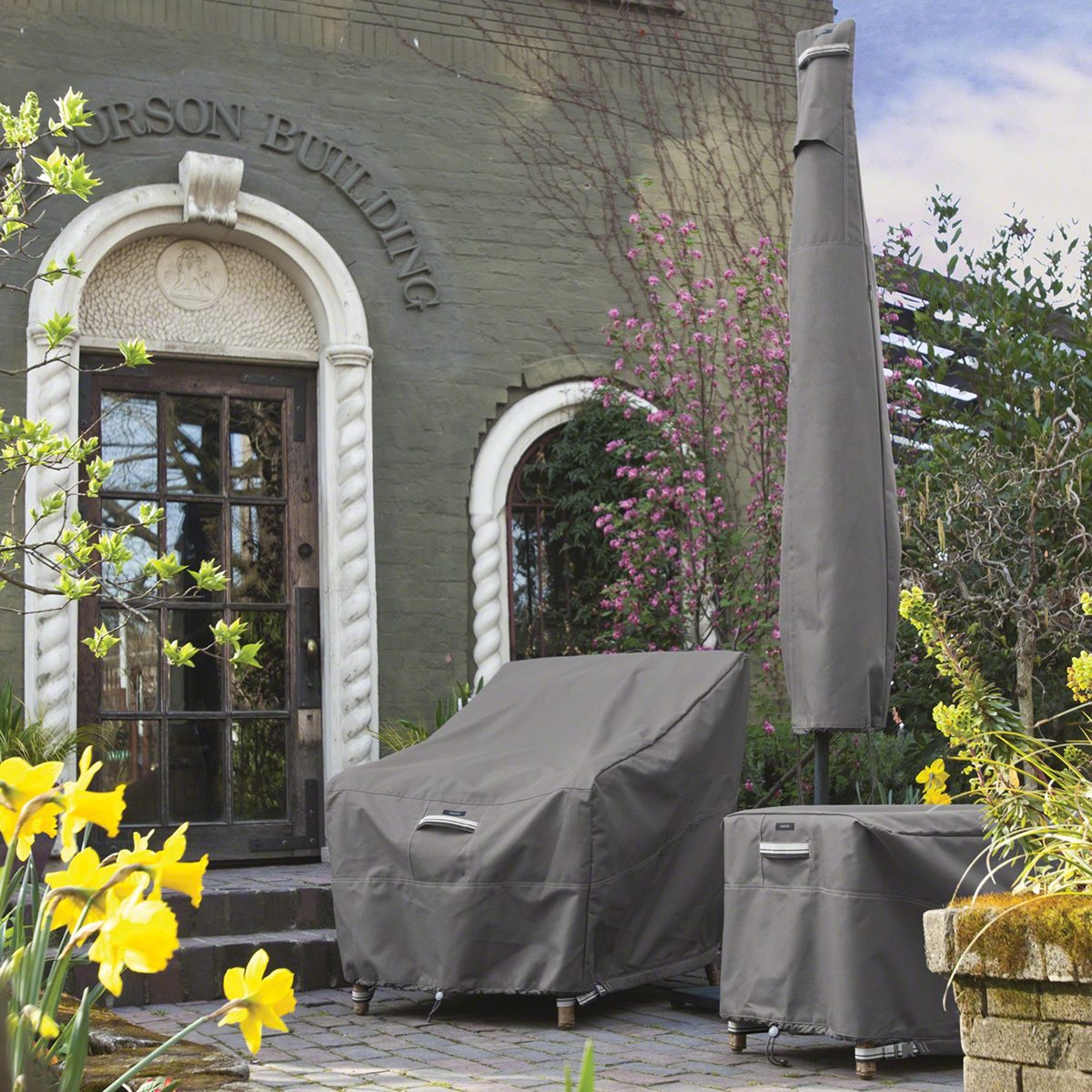 Classic Accessories Ravenna Premium Parasol Cover and Protective Cover
