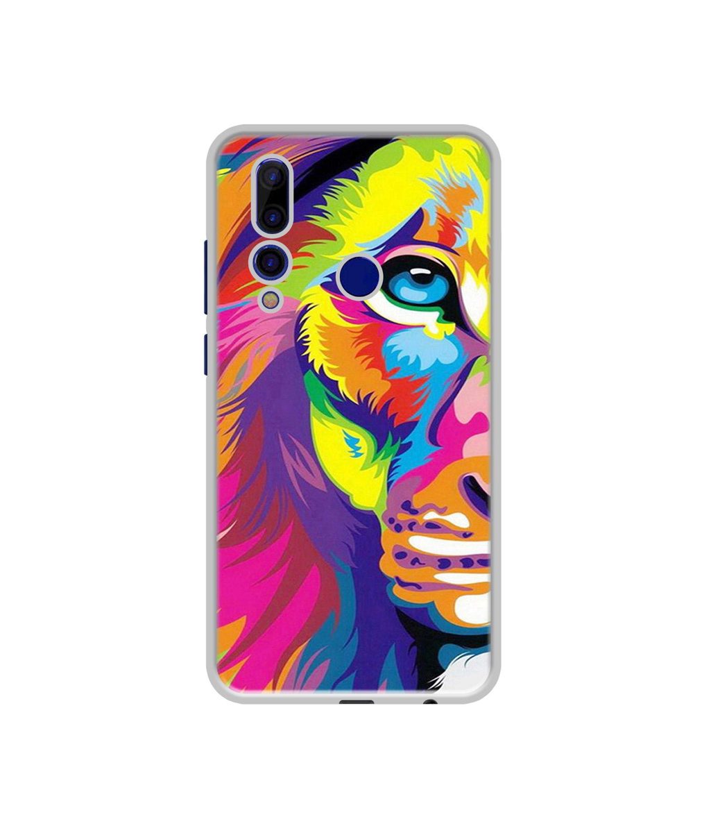 Amazon Brand - Solimo Designer Funny Cat Pattern Print UV Printed Soft Back Case Mobile Cover for HTC Wildfire X