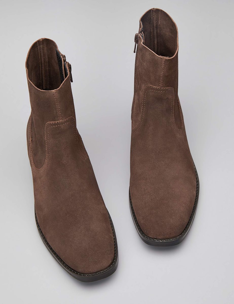 find. Women's Suede Western, Brown, US 5