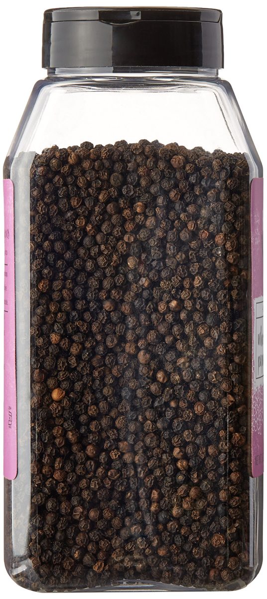 Amazon Brand - Happy Belly Organic Black Peppercorns, Whole, 16-Ounce