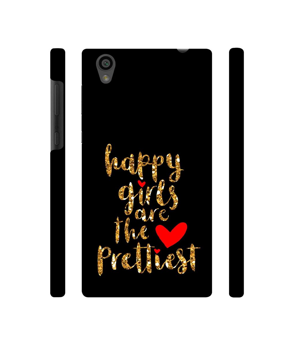Amazon Brand - Solimo Designer Happy Girls are The Prettiest 3D Printed Hard Back Case Mobile Cover for Sony Xperia L1