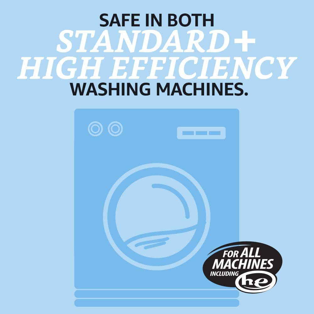 Amazon Brand - Solimo Concentrated Liquid Laundry Detergent, Free & Clear, 64 loads, 48 Fl Oz
