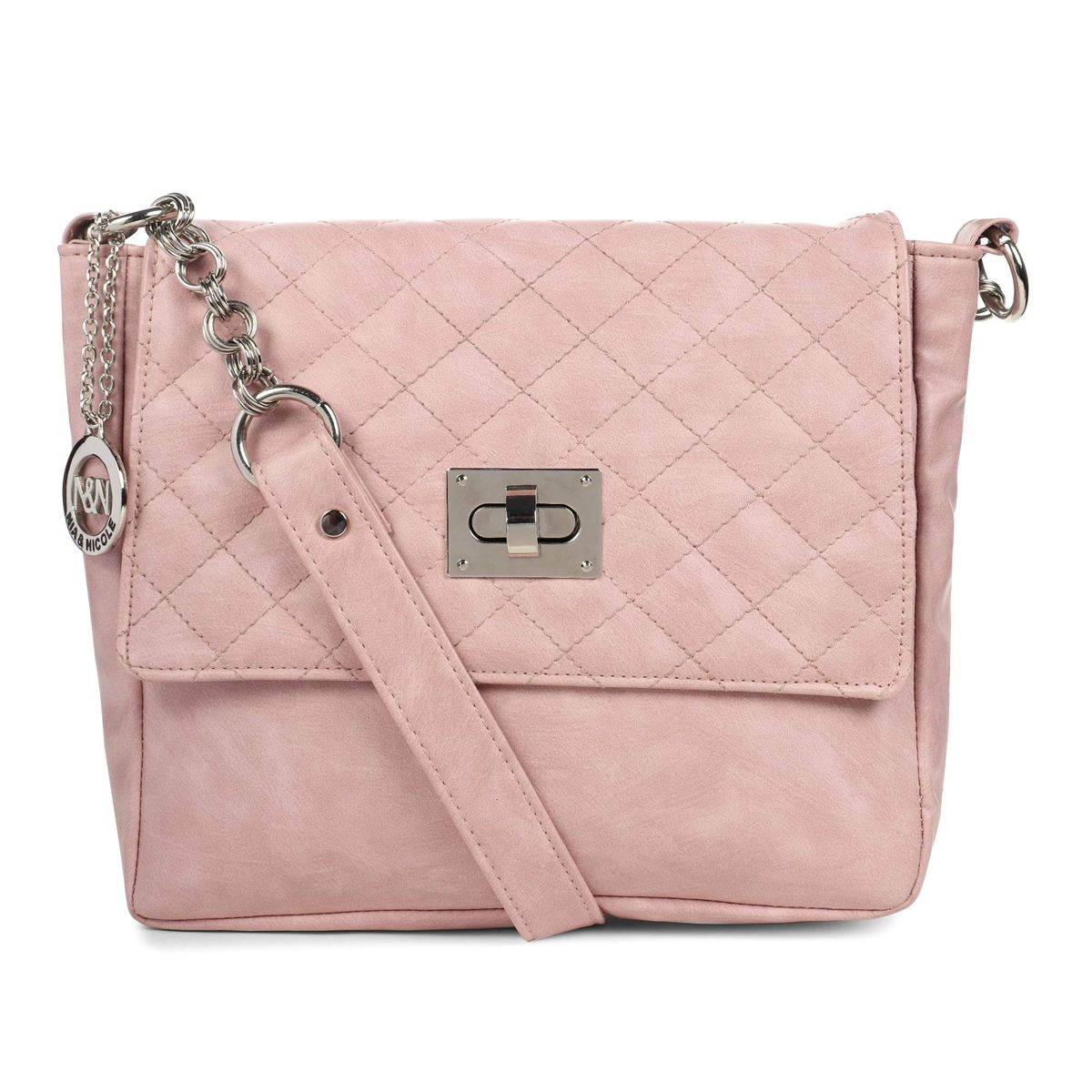 Nia & Nicole Women's Sling Bag (Baby Pink)