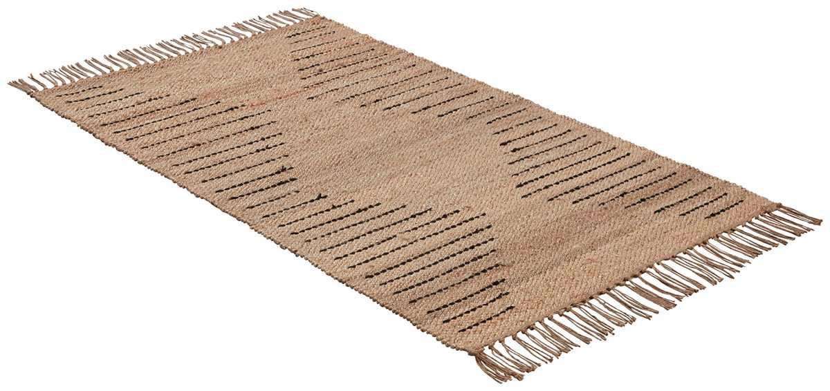 Amazon Brand – Stone & Beam Modern Jute Area Rug, 3 x 5 Foot, Natural Multicolor
