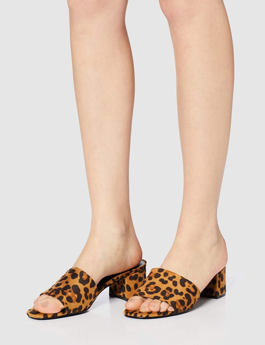 find. Women's LACE-S-2-46 Open Toe Sandals, Beige Leopard, US - 8