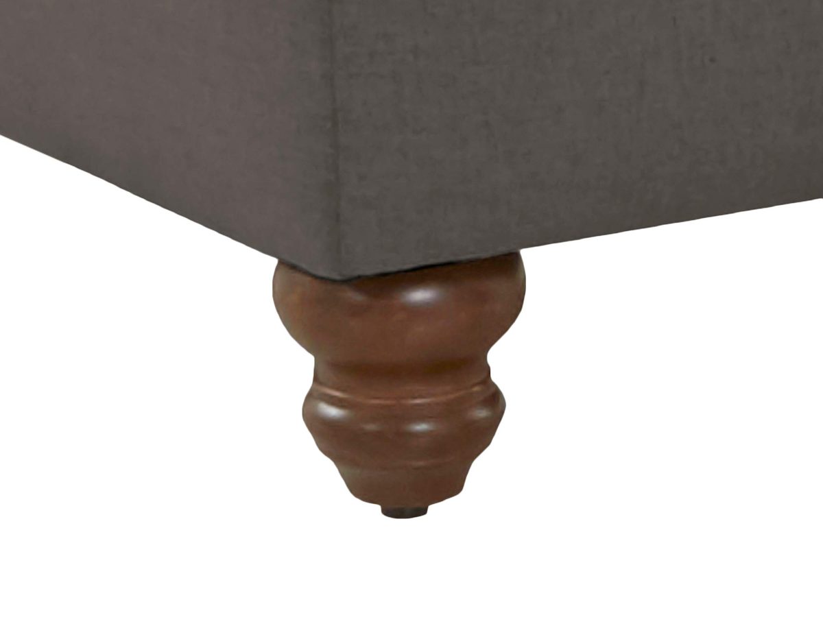 Amazon Brand – Stone & Beam Charles Classic Oversized Upholstered Ottoman, 31"W, Stone