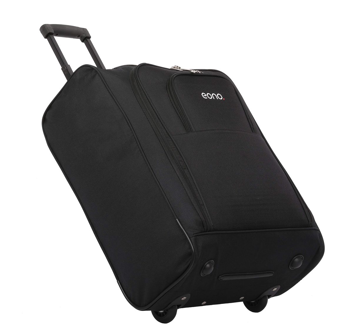 Eono Easyjet, British Airways, Jet2 56X45X25Cm Maximum Cabin Luggage with Certificate, Suitcase, 56 cm, 60 Litre, Black (Black)