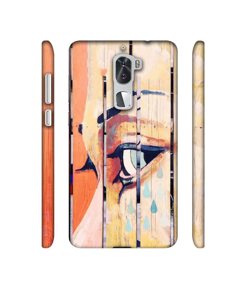 Amazon Brand - Solimo Designer Potrat On Wood 3D Printed Hard Back Case Mobile Cover for Coolpad Cool1 Dual