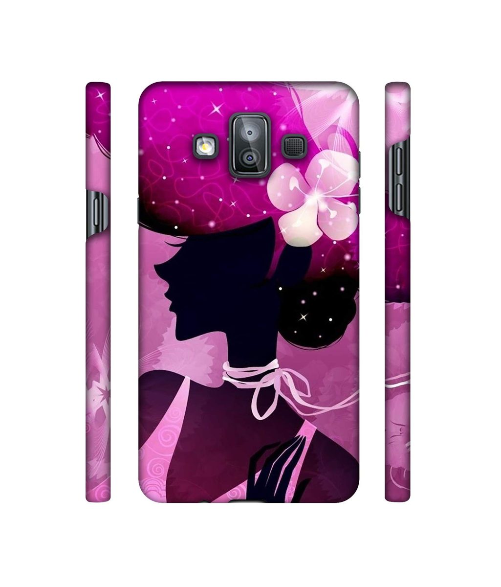 Amazon Brand - Solimo Designer Lady Vectors 3D Printed Hard Back Case Mobile Cover for Samsung Galaxy J7 Duo