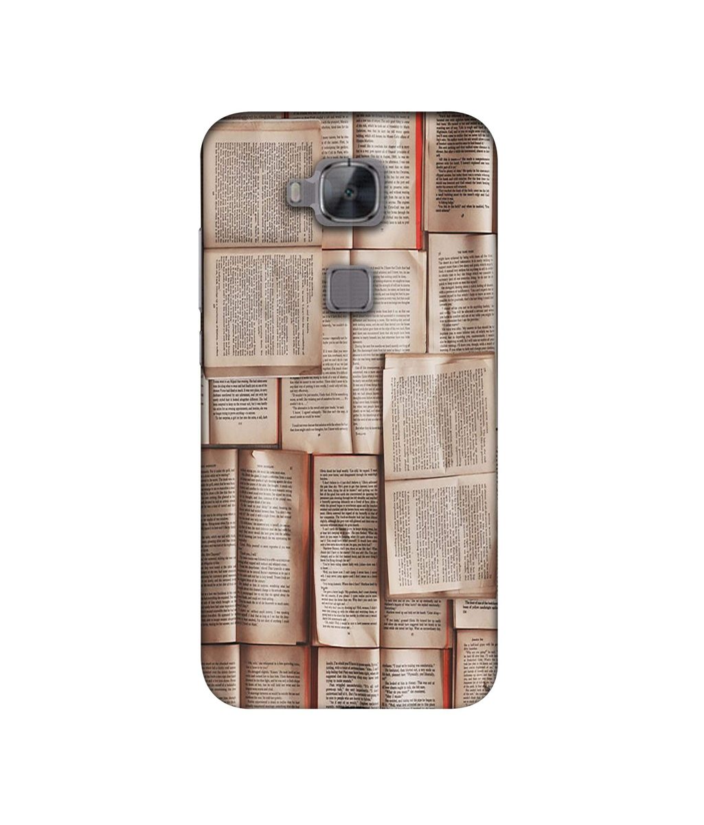 Amazon Brand - Solimo Designer Books Texture 3D Printed Hard Back Case Mobile Cover for Huawei G8