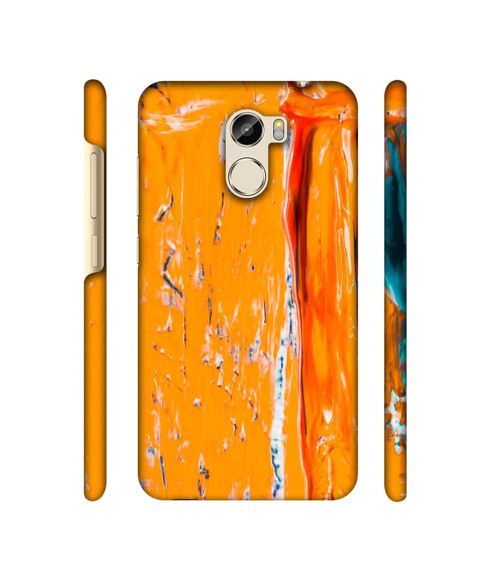 Amazon Brand - Solimo Designer Gold Yellow Paint 3D Printed Hard Back Case Mobile Cover for Gionee X1