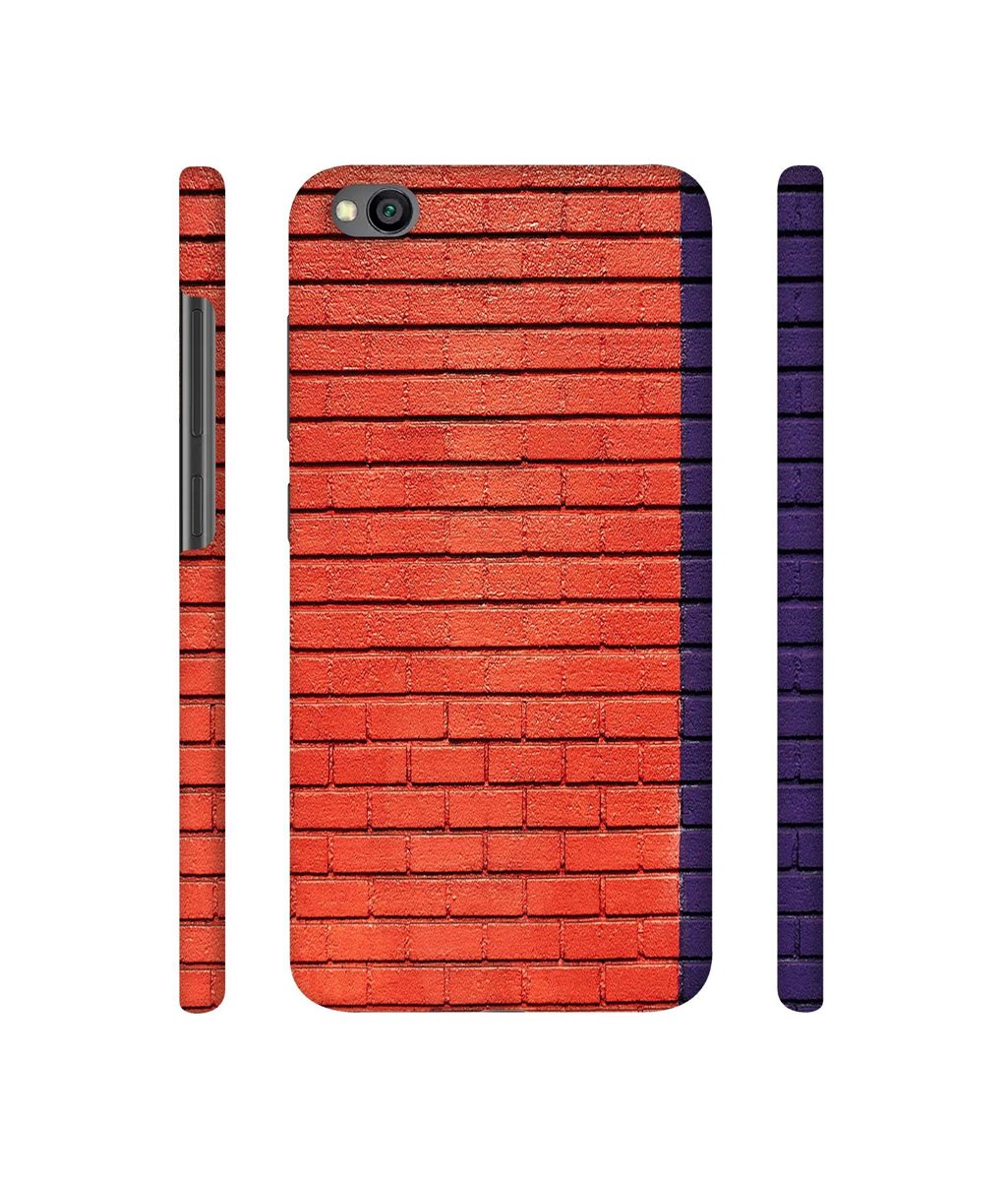 Amazon Brand - Solimo Designer Red and Purple Brick 3D Printed Hard Back Case Mobile Cover for Xiaomi Redmi Go