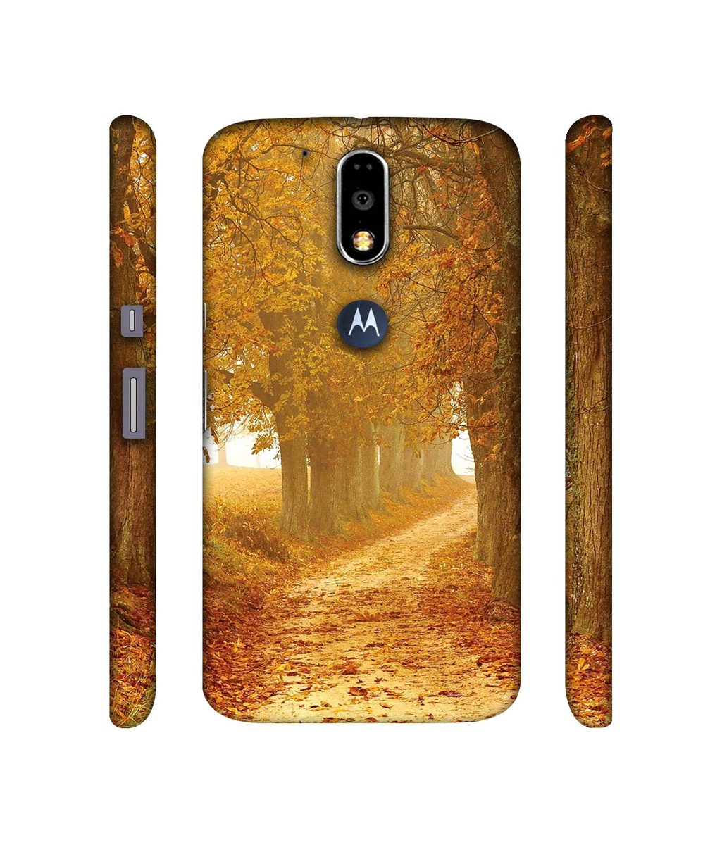 Amazon Brand - Solimo Designer Autumn Scene 3D Printed Hard Back Case Mobile Cover for Motorola Moto G4 Plus (with Logo Cut)
