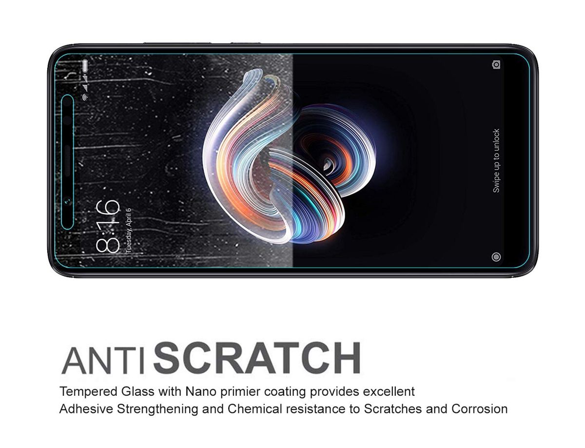 Amazon Brand - Solimo Tempered Glass for Redmi Note 5 Pro with Installation Kit (Clear)