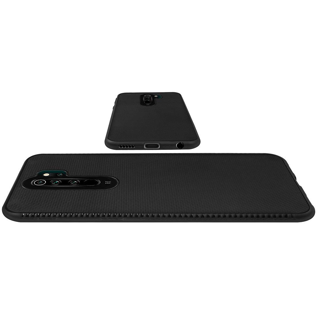 Amazon Brand - Solimo Mobile Cover for Mi Redmi Note 8 Pro (Soft & Flexible Back case), Black