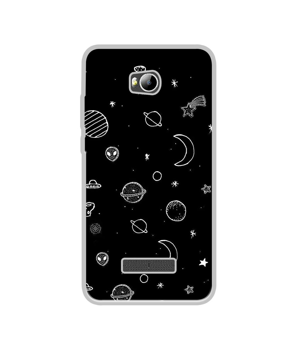 Amazon Brand - Solimo Designer Solar System UV Printed Soft Back Case Mobile Cover for Micromax Canvas Spark 3 Q385