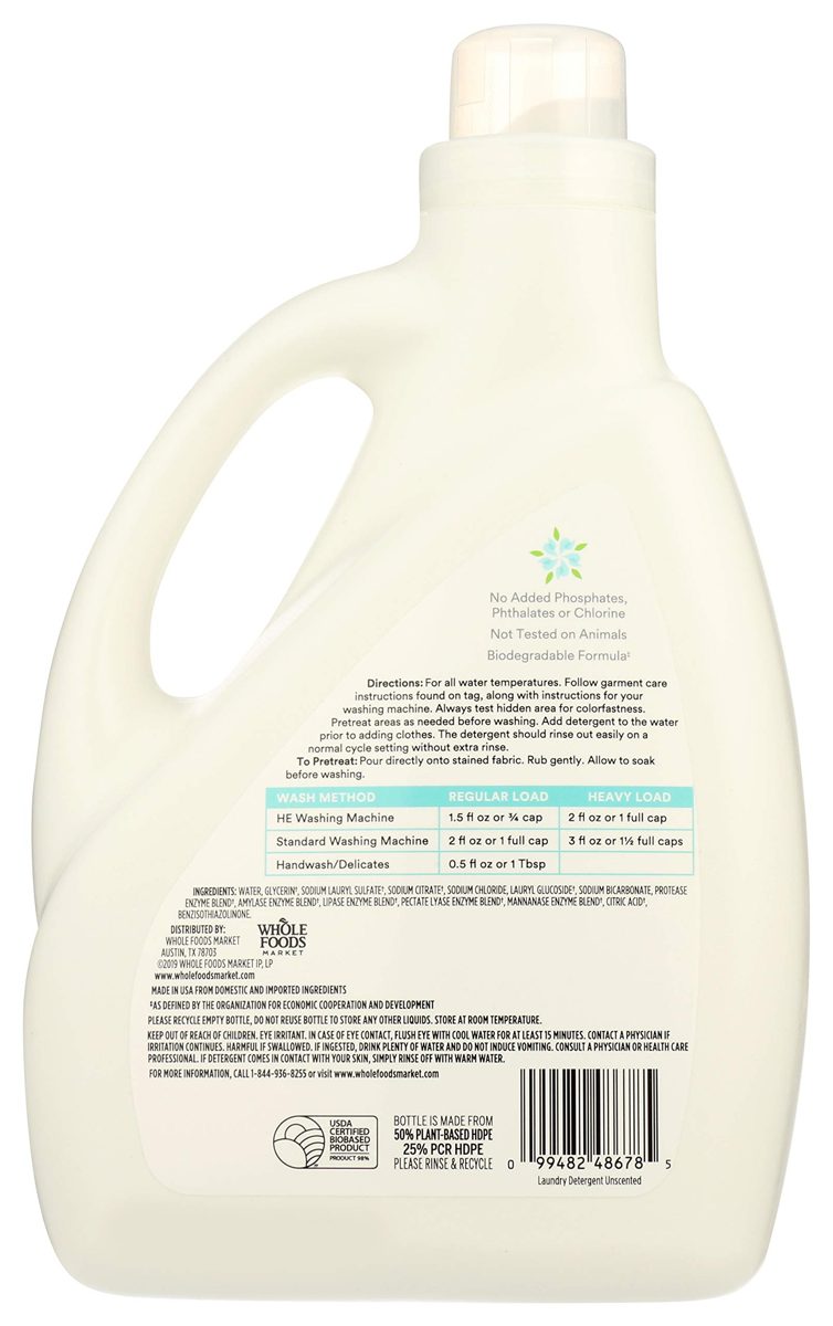 365 EVERYDAY VALUE Unscented Concentrated Laundry Detergent, 100 FZ
