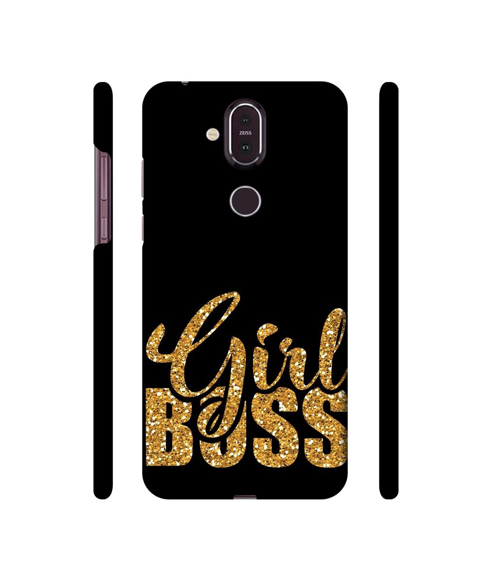 Amazon Brand - Solimo Designer Sparkle Girl Boss 3D Printed Hard Back Case Mobile Cover for Nokia 8.1