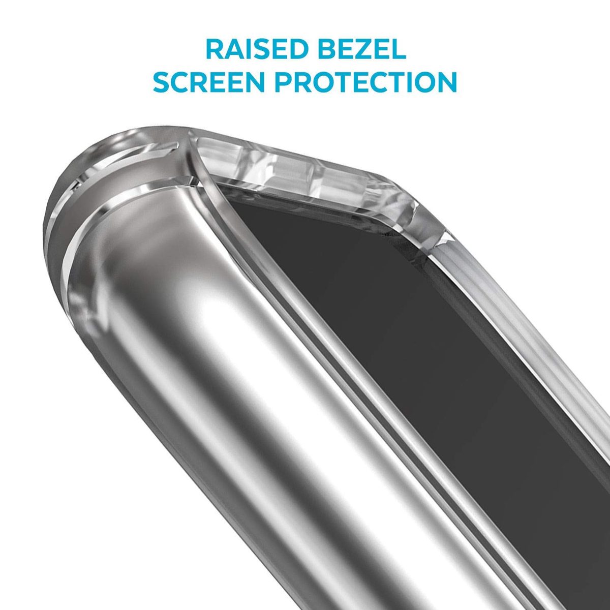 (Renewed) Amazon Brand - Solimo Transparent Case (Hard Back & Soft Bumper Cover) with 8 Foot Drop Porotection & Shock Absorbing Bumpers Case for Redmi Note 7 Pro