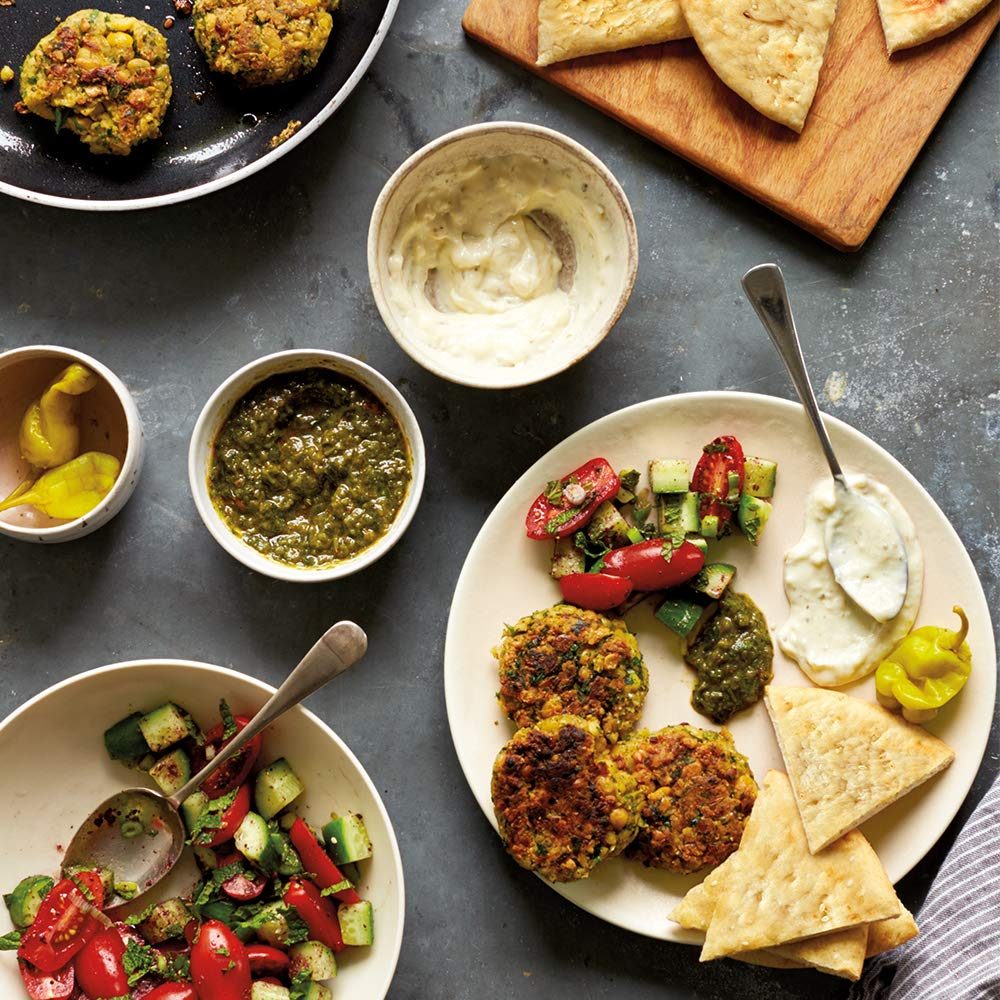 Amazon Meal Kits, Falafel Patties with Tomato & Sumac Salad
