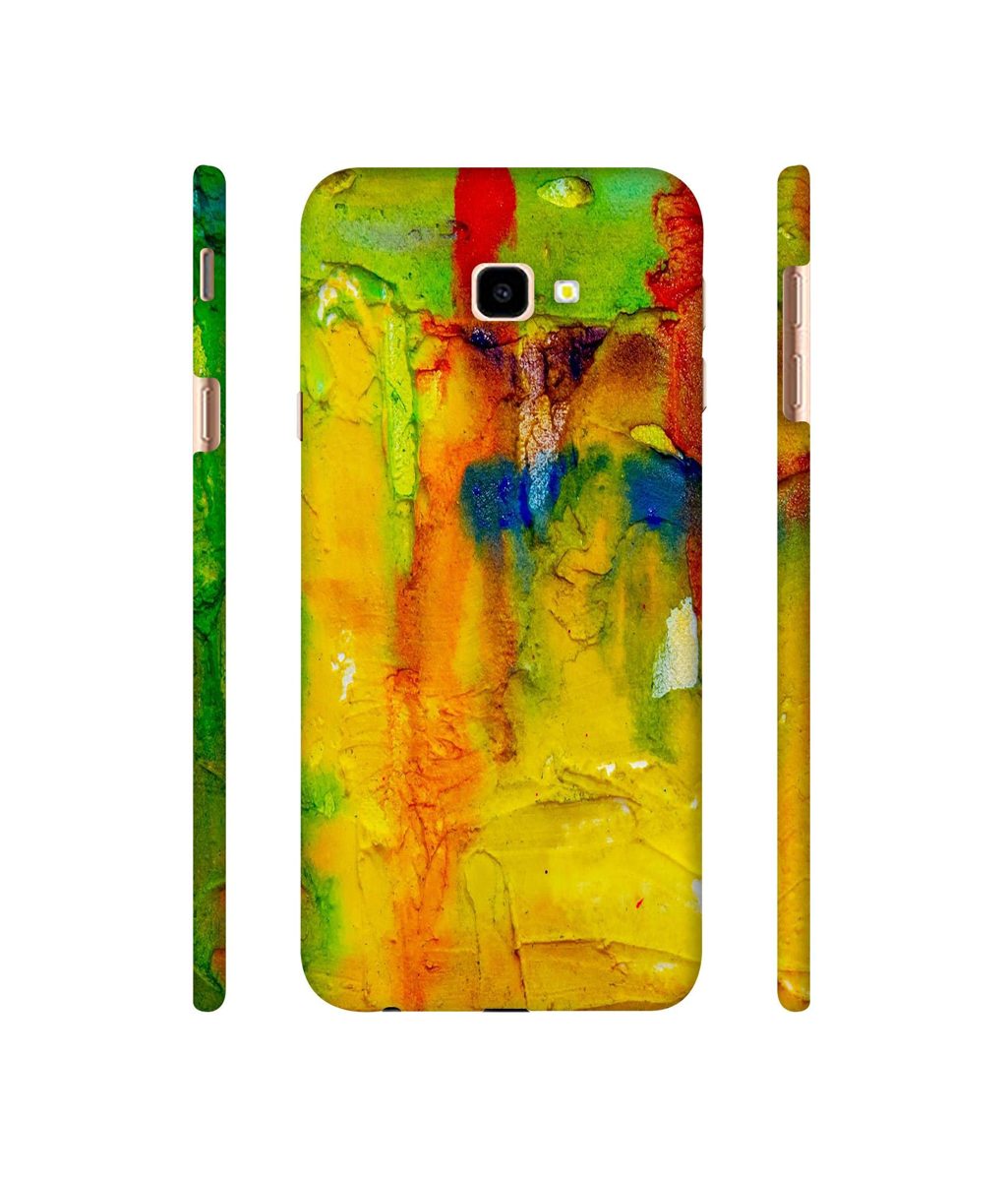 Amazon Brand - Solimo Designer Yellow and Green Paint 3D Printed Hard Back Case Mobile Cover for Samsung Galaxy J4 Plus