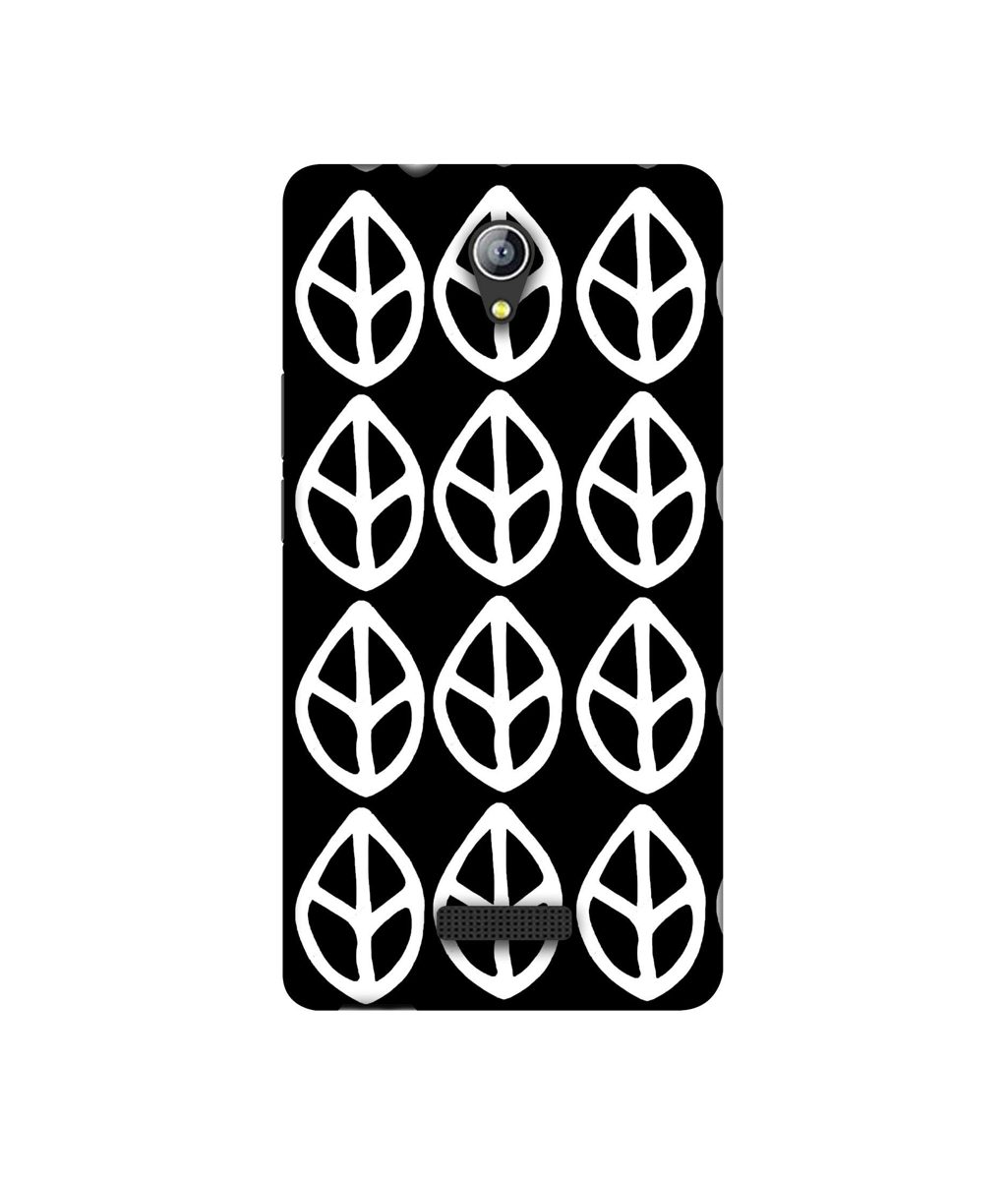 Amazon Brand - Solimo Designer White Leaf Texture 3D Printed Hard Back Case Mobile Cover for Micromax Canvas Pace 4G Q416