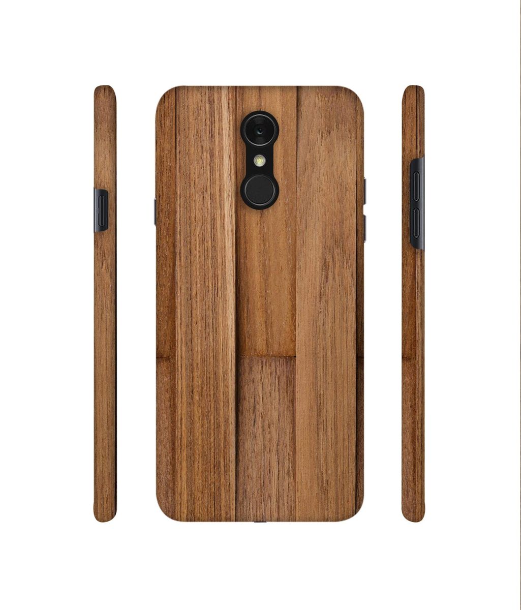 Amazon Brand - Solimo Designer Wooden Art 3D Printed Hard Back Case Mobile Cover for LG Q7