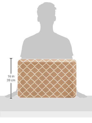 Amazon Basics Anti-Fatigue Standing Comfort Mat for Home Kitchen and Office - 20" x 30", Tan Pattern