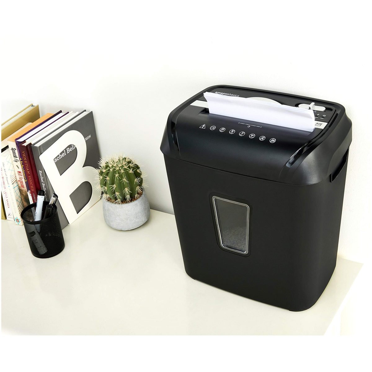 AmazonBasics 12-Sheet Cross-Cut Paper and Credit Card Home Office Shredder & 92 Bright Multipurpose Copy Paper - 8.5 x 11 Inches, 10 Ream Case (5,000 Sheets)
