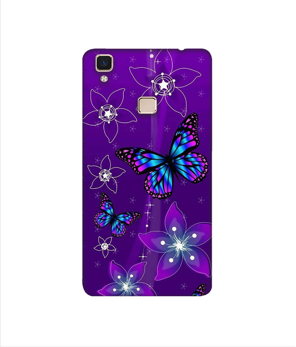 Amazon Brand - Solimo Designer Butterflies 3D Printed Hard Back Case Mobile Cover for Vivo V3 Max