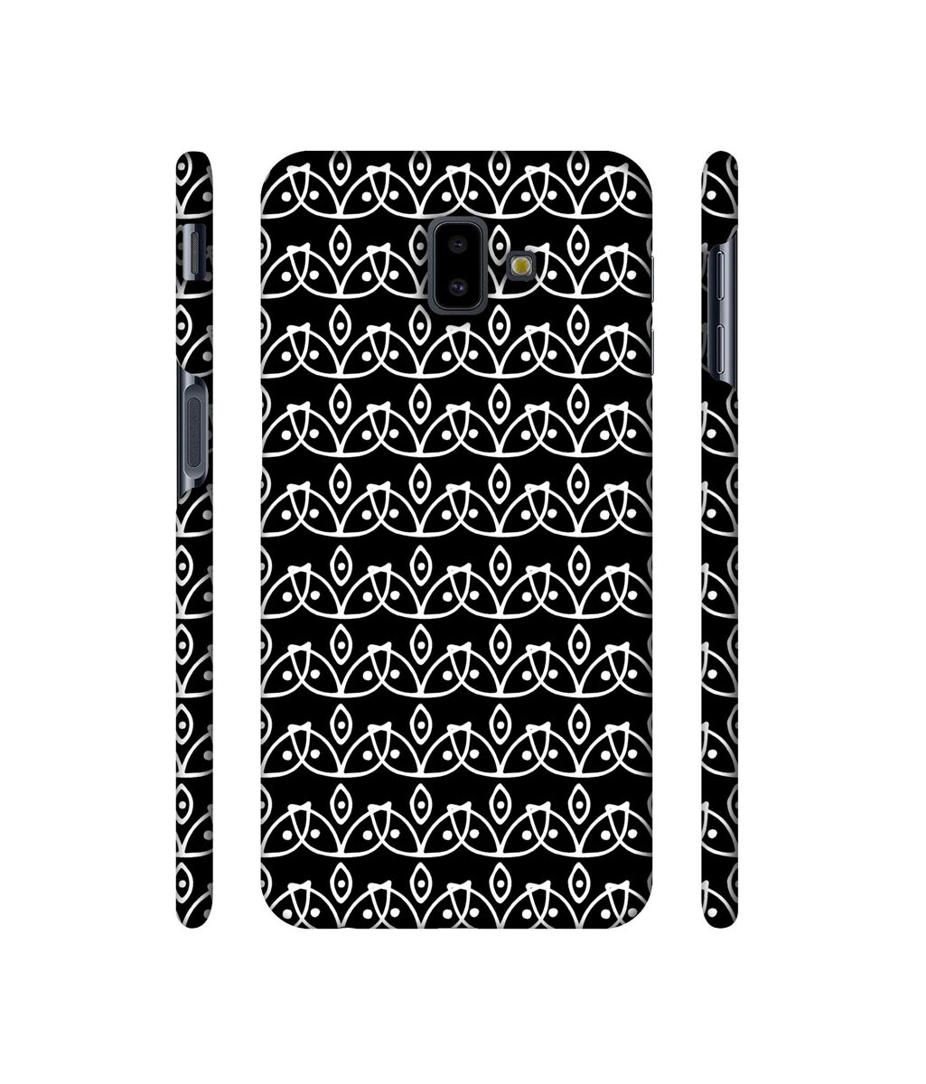 Amazon Brand - Solimo Designer White Flowers Pattern 3D Printed Hard Back Case Mobile Cover for Samsung Galaxy J6 Plus