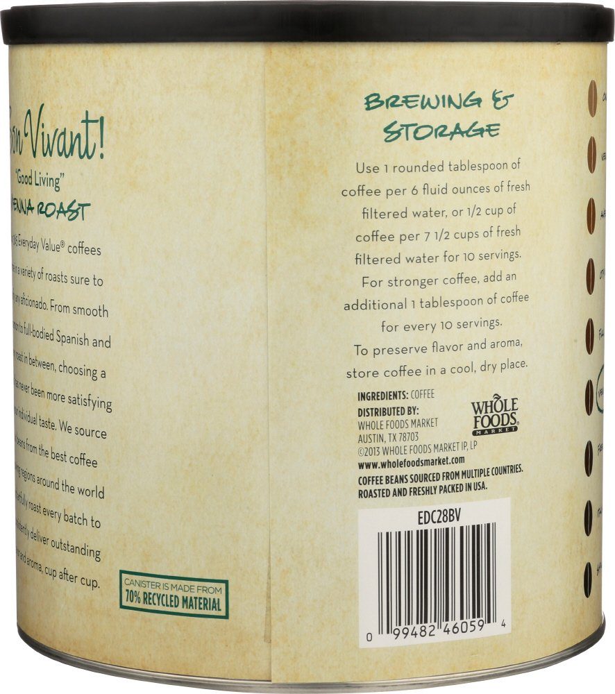 365 Everyday Value, Bon Vivant! Coffee, 28.5 oz