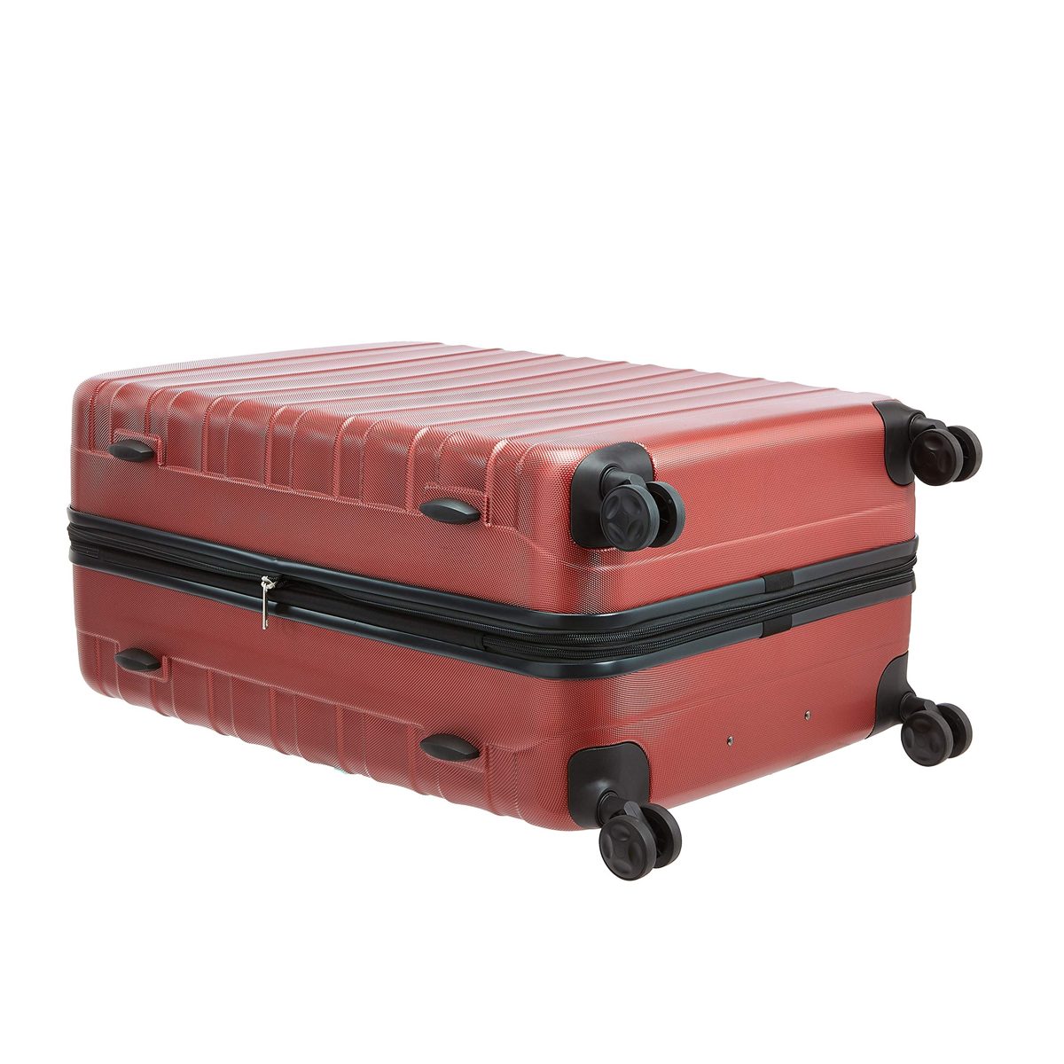AmazonBasics 28" ABS Hardside Spinner Luggage, Red