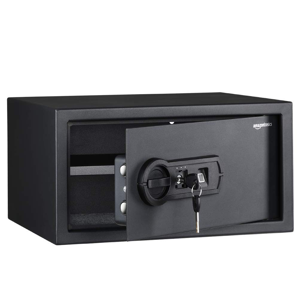 AmazonBasics Biometric Fingerprint Home Safe, 0.5 Cubic Feet