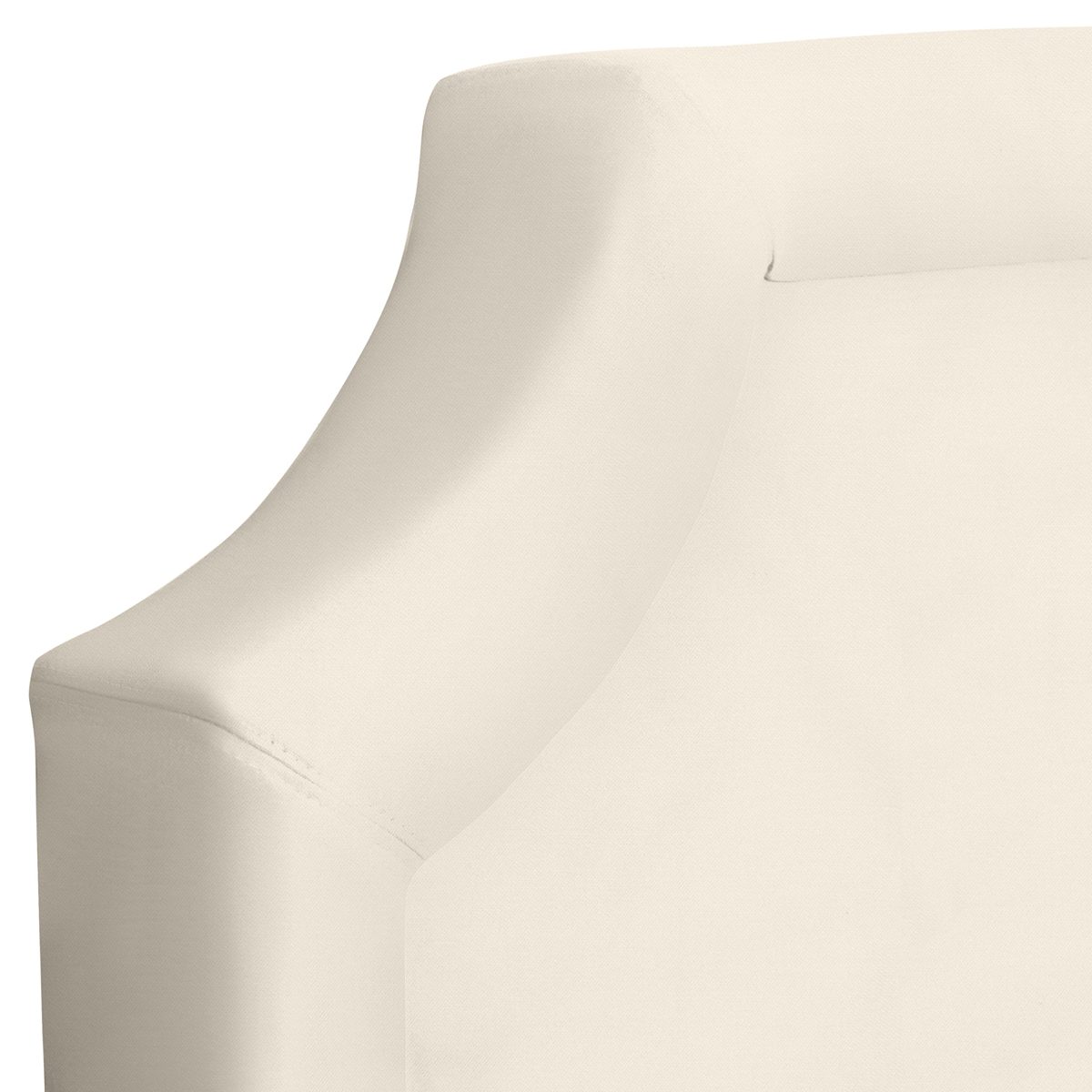 Amazon Brand – Stone & Beam Bridgewater Scalloped King Headboard, 88"W, Classic Cream